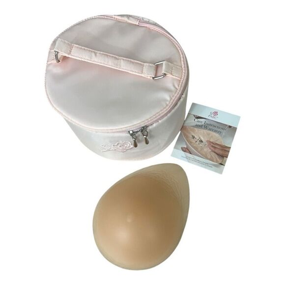 ABC 11204 Mastectomy Prosthesis Prosthetic Breast Size 7 Teardrop Shaper Blush - Picture 1 of 12